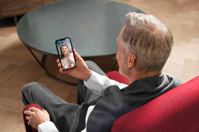 Man using a smartphone
