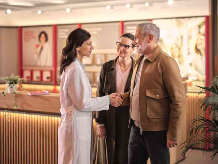 réception dans un centre d'amplifon