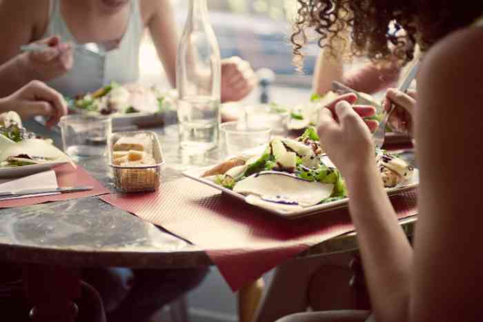image of a restaurant table set.