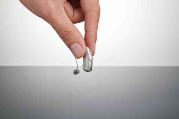 A receiver in the ear canal hearing aid